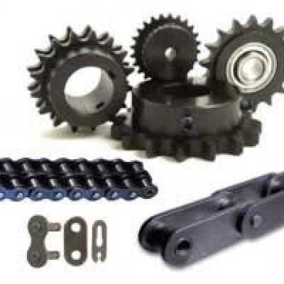 The transmission application of the sprocket and the chain The transmission application of the sprocket and the chain