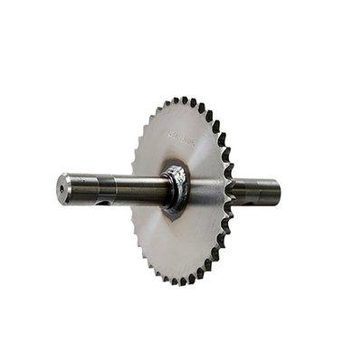 How to fix the shaft and sprocket